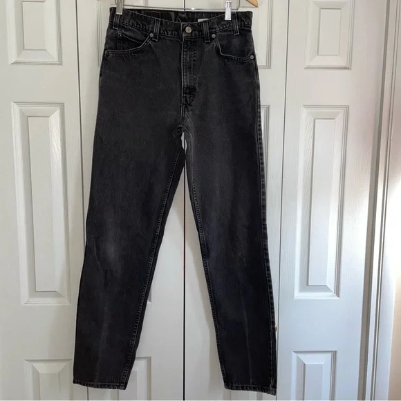 Y2K -1996-Vintage Levi’s 550 relaxed fit tapered leg orange tag Jean W33/L33/1/2 - Picture 5 of 13